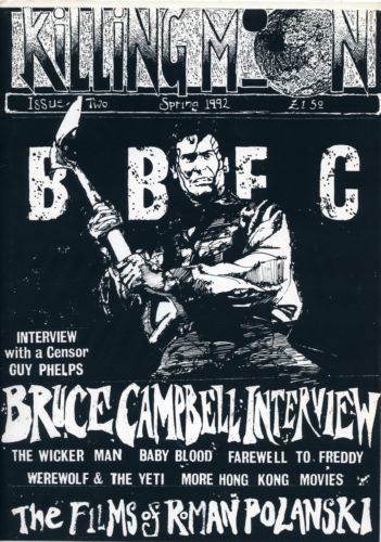 KILLING MOON magazine side cover Issue 2  1992