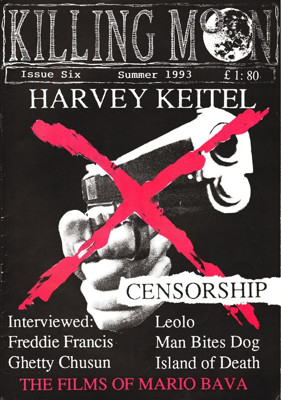 KILLING MOON magazine side cover Issue 6 Summer 1993