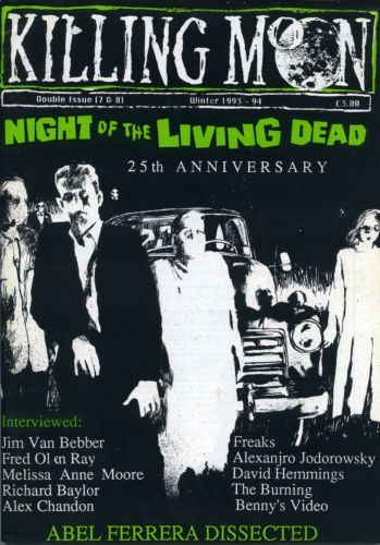 KILLING MOON magazine side cover Issue 7/8  1994