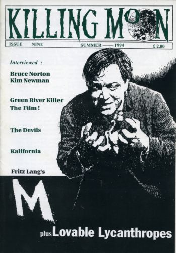 KILLING MOON magazine side cover Issue 9  1994