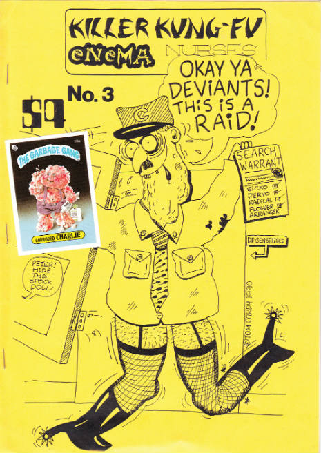 KILLER KUNG-FU ENEMA NURSES magazine side cover Issue 3  