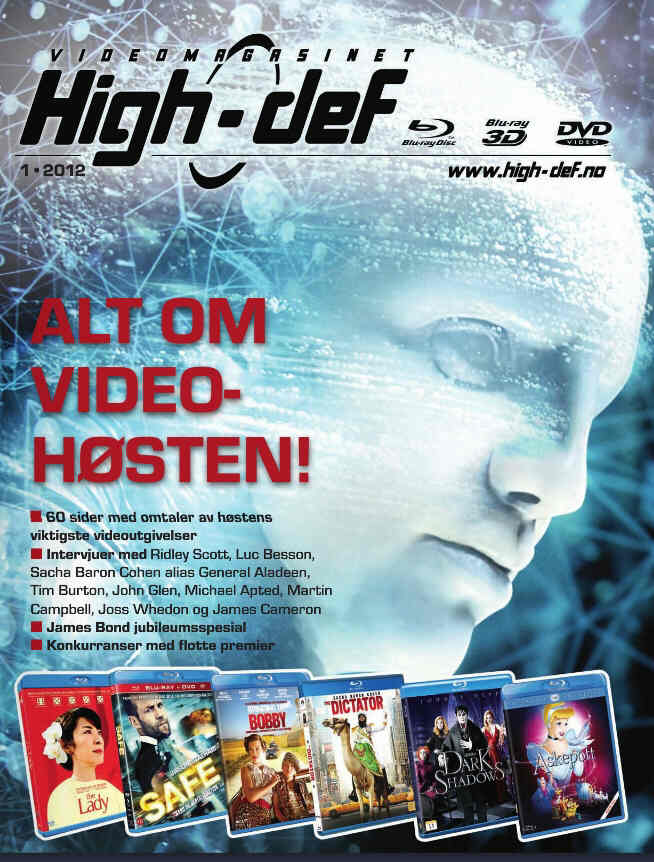 KINOMAGASINET magazine side cover Issue 1 September/October 2012