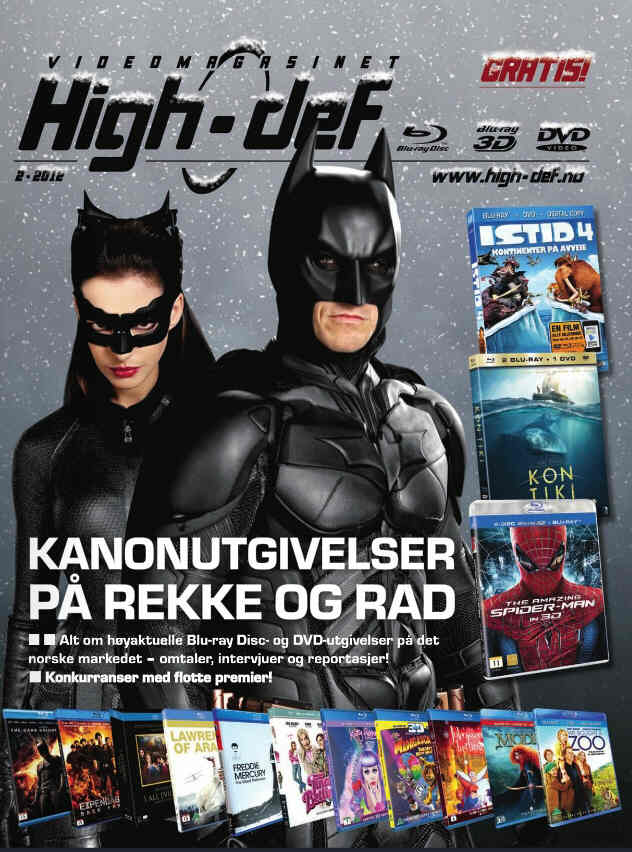 KINOMAGASINET magazine side cover Issue 2 November/December 2012