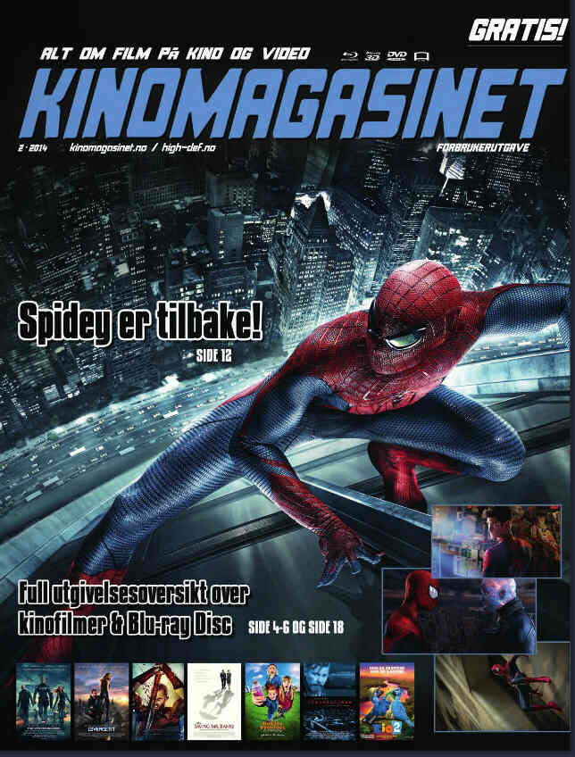 KINOMAGASINET magazine side cover Issue 2 March/April/May 2014