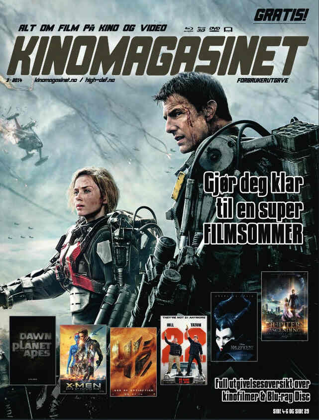 KINOMAGASINET magazine side cover Issue 3 May/June/July 2014