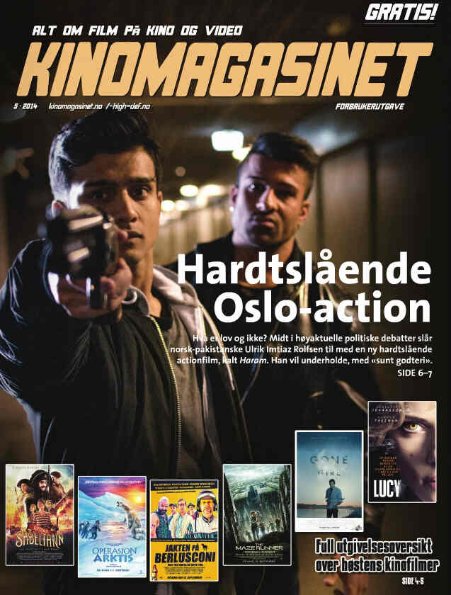 KINOMAGASINET magazine side cover Issue 5 September/October 2014