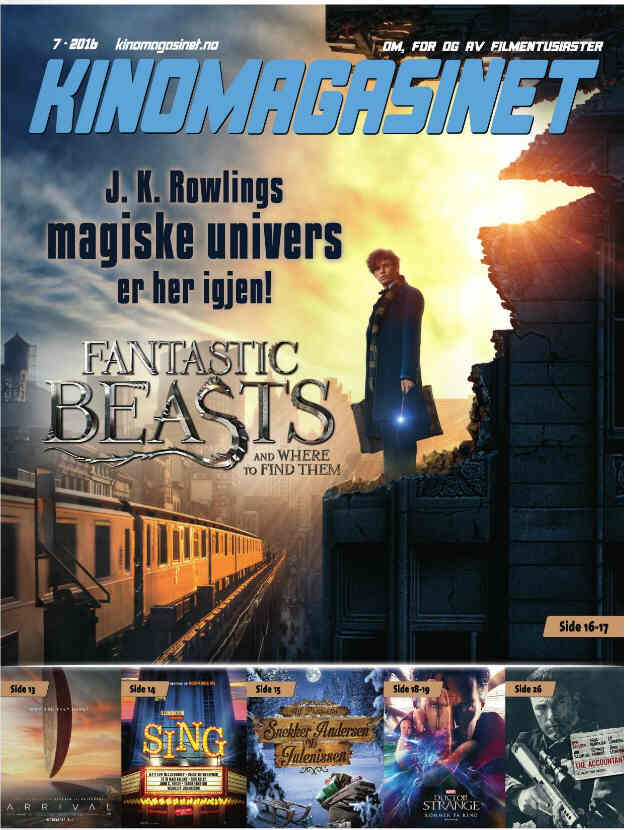KINOMAGASINET magazine side cover Issue 7  2016