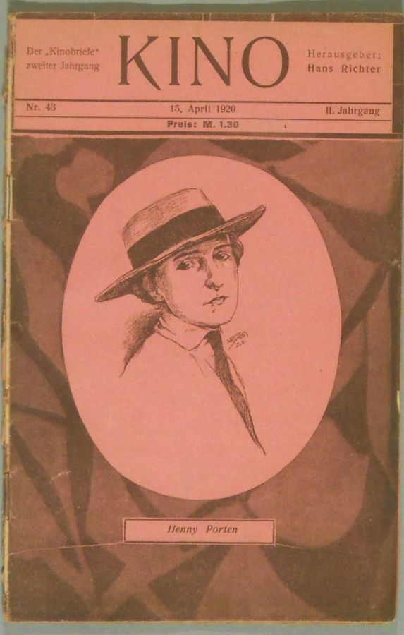 KINO (1920s) magazine side cover Issue 43 15 April 1920