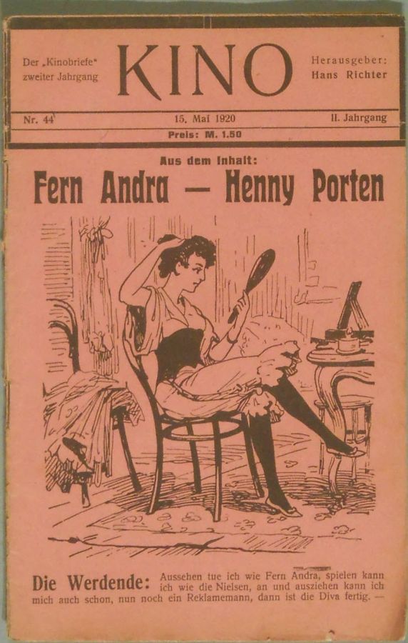 KINO (1920s) magazine side cover Issue 44 15 May 1920