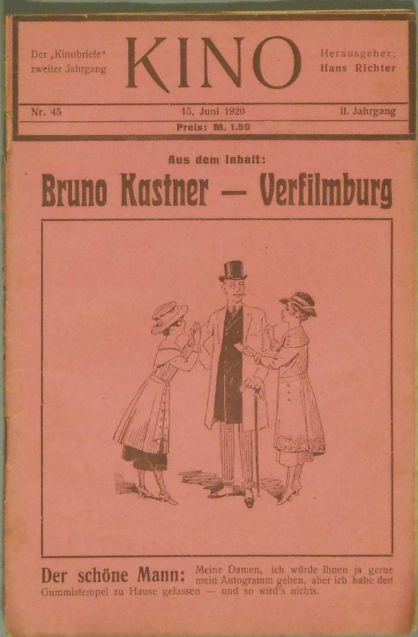 KINO (1920s) magazine side cover Issue 45 15 June 1920