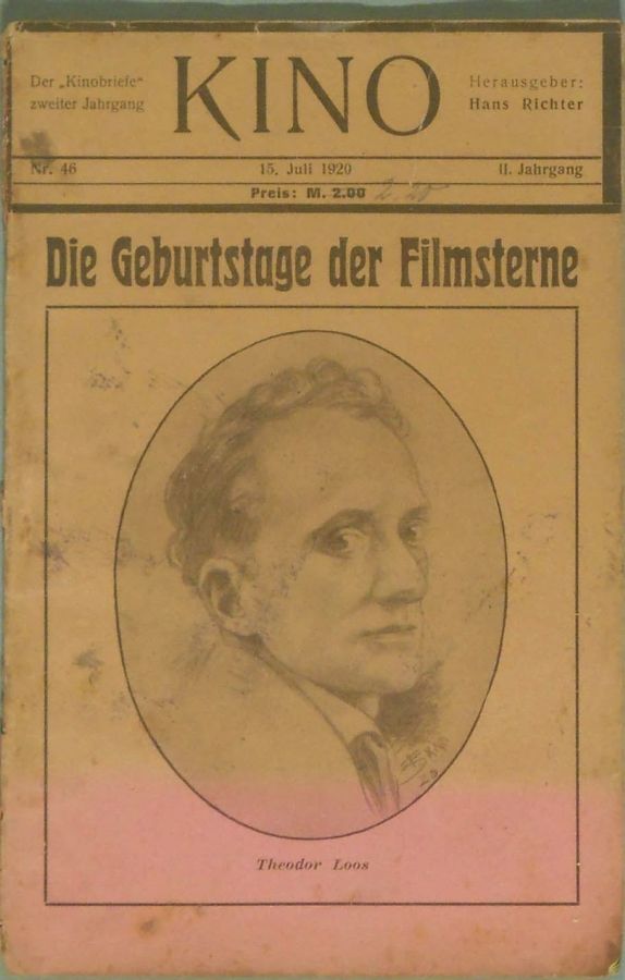 KINO (1920s) magazine side cover Issue 46 15 July 1920