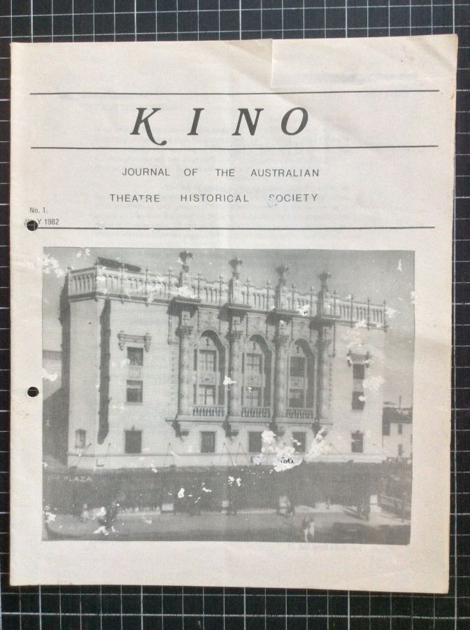 KINO (Australia) magazine side cover Issue 1  July 1982
