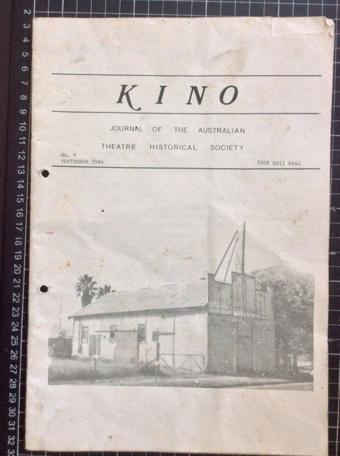 KINO (Australia) magazine side cover Issue 9  September 1984