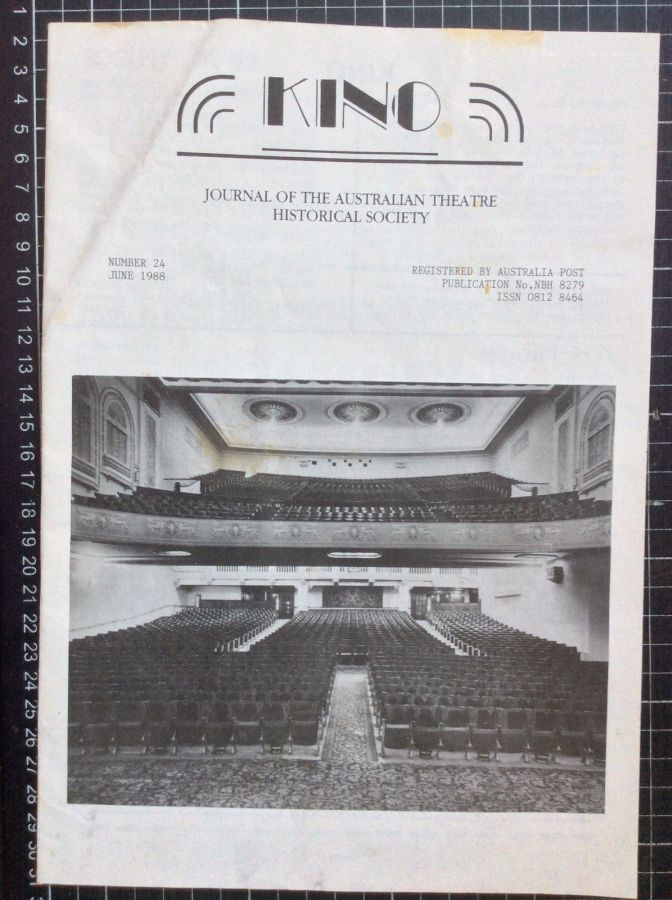 KINO (Australia) magazine side cover Issue 24  June 1988