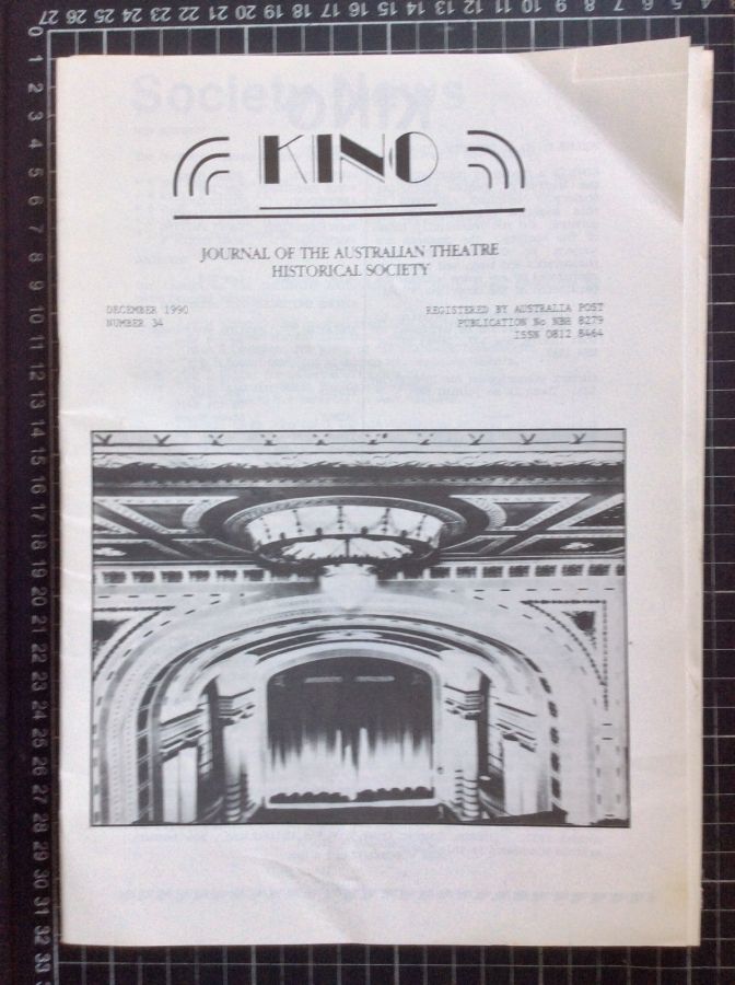 KINO (Australia) magazine side cover Issue 34  December 1990