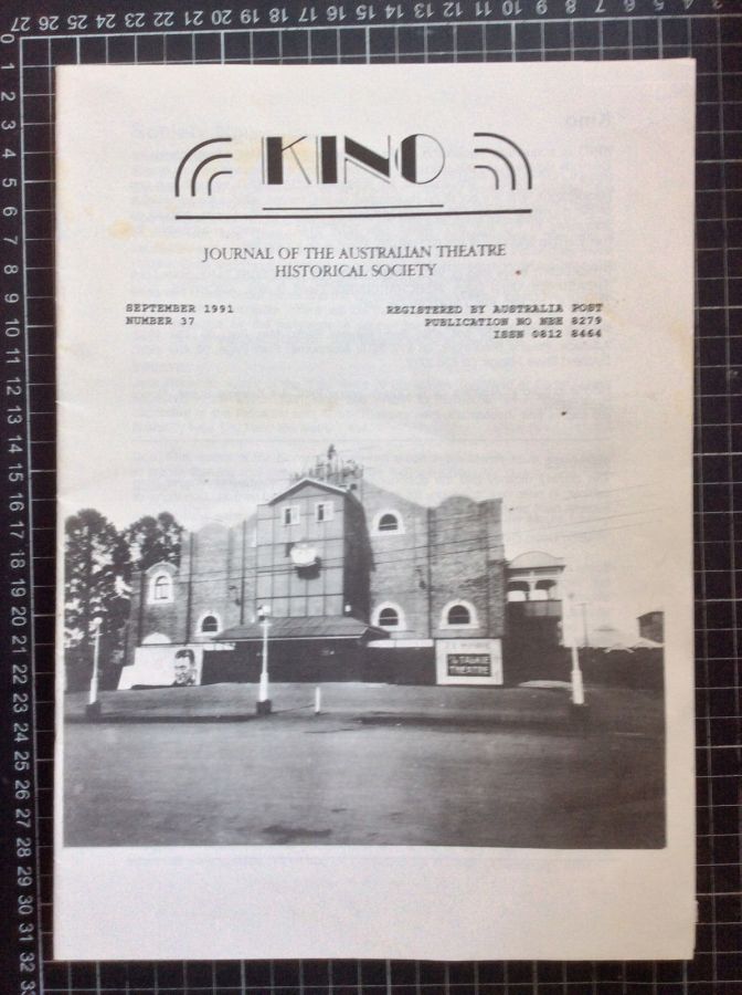 KINO (Australia) magazine side cover Issue 37  September 1991