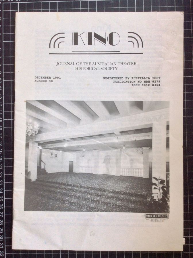KINO (Australia) magazine side cover Issue 38  December 1991