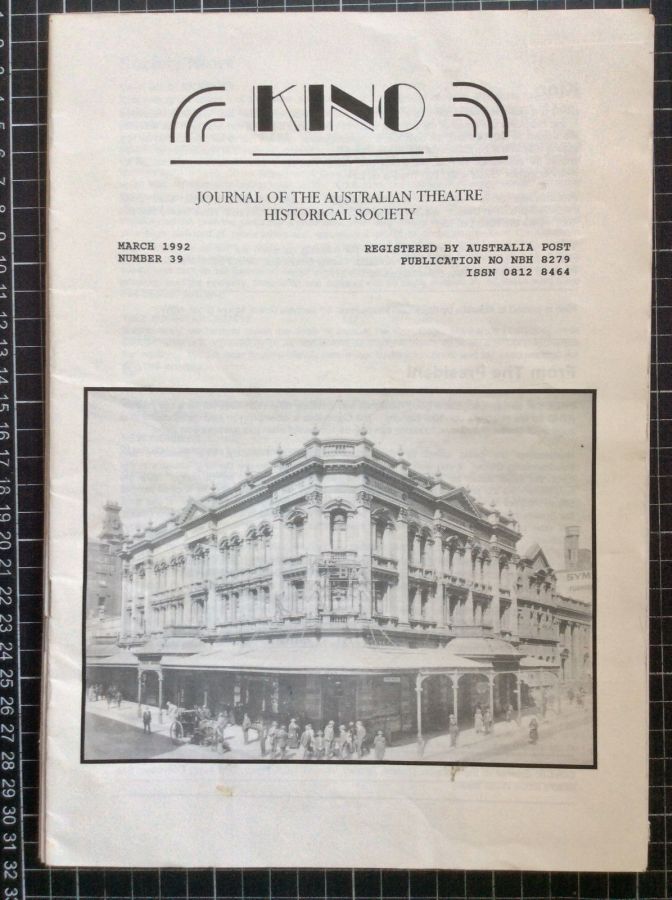 KINO (Australia) magazine side cover Issue 39  March 1992
