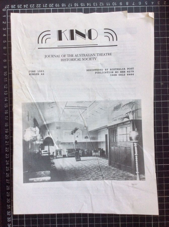 KINO (Australia) magazine side cover Issue 44  June 1993