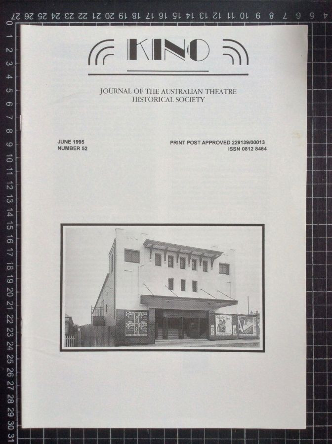 KINO (Australia) magazine side cover Issue 52  June 1995