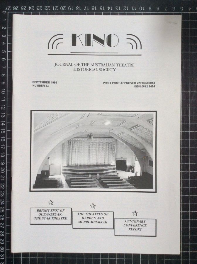 KINO (Australia) magazine side cover Issue 53  September 1995