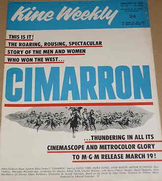 KINE WEEKLY magazine side cover 23 February 1961