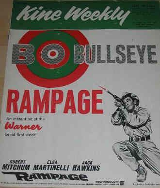 KINE WEEKLY magazine side cover 19 September 1963