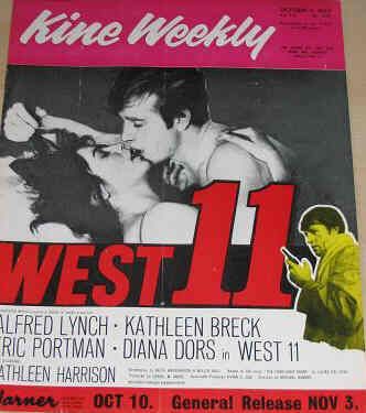 KINE WEEKLY magazine side cover 3 October 1963