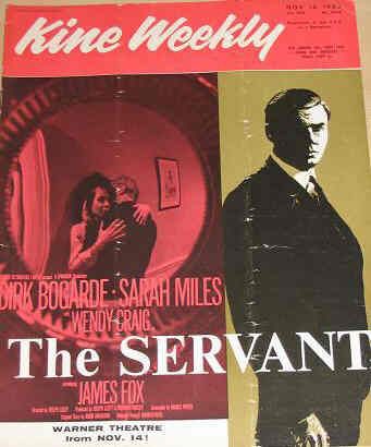 KINE WEEKLY magazine side cover 14 November 1963