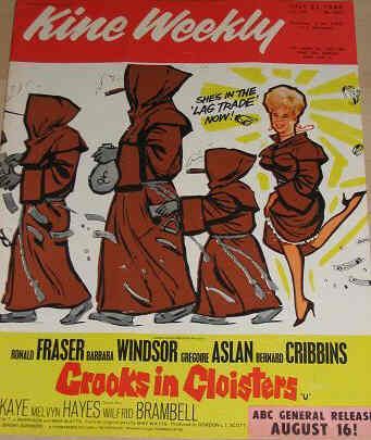 KINE WEEKLY magazine side cover 23 July 1964