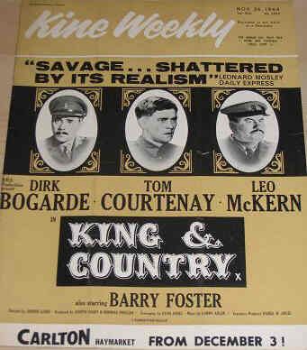KINE WEEKLY magazine side cover 26 November 1964