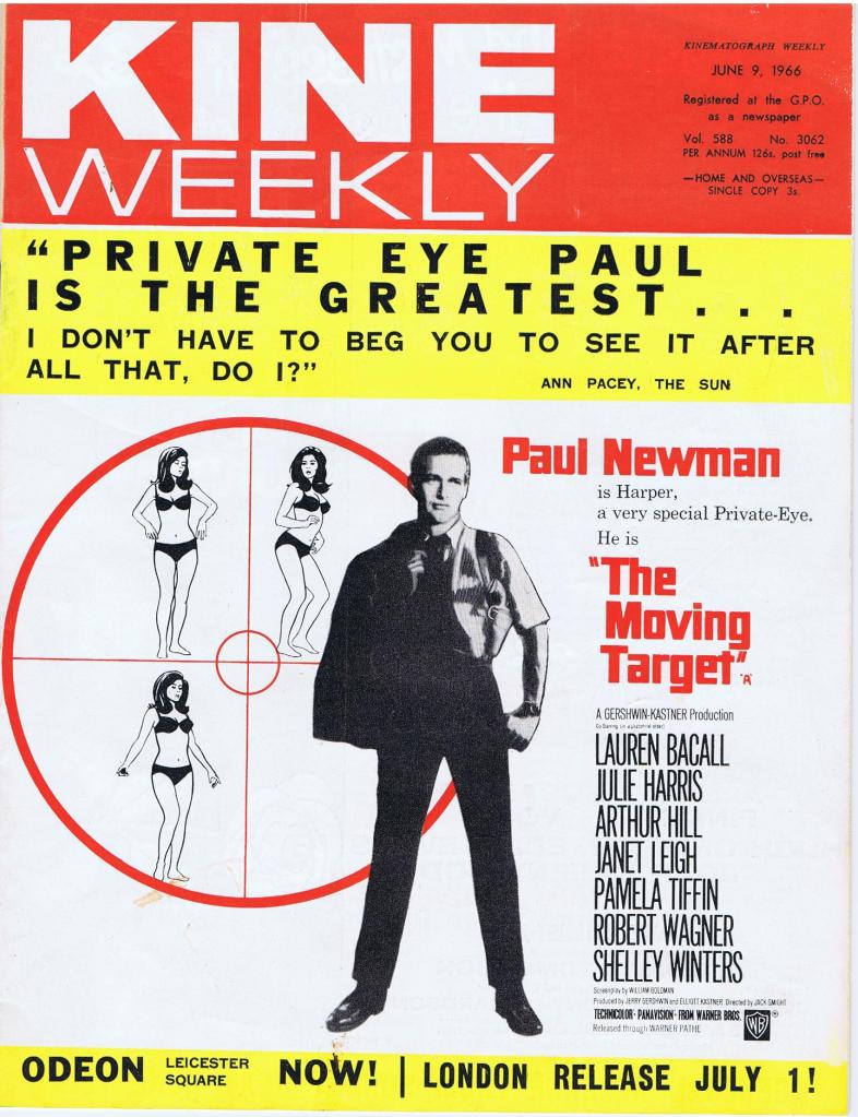 KINE WEEKLY magazine side cover 9 June 1966