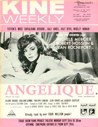 KINE WEEKLY magazine side cover Issue 3128 23 September 1967