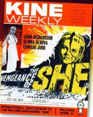 KINE WEEKLY magazine side cover Issue 3153 16 March 1968