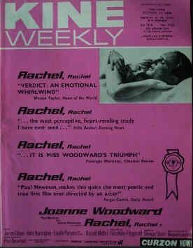 KINE WEEKLY magazine side cover 12 October 1968