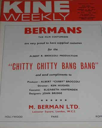 KINE WEEKLY magazine side cover 25 January 1969