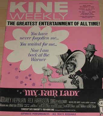 KINE WEEKLY magazine side cover 6 December 1969