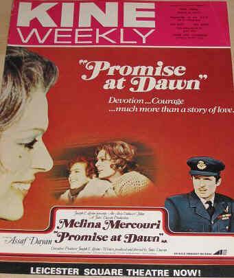 KINE WEEKLY magazine side cover 6 March 1971
