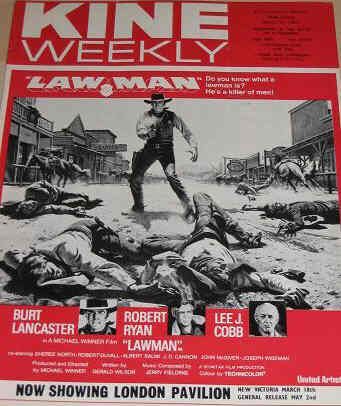 KINE WEEKLY magazine side cover 13 March 1971