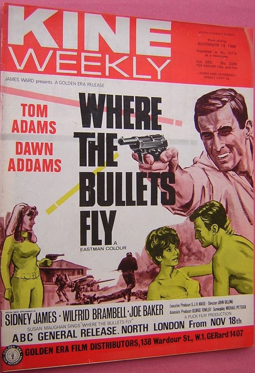 KINE WEEKLY magazine side cover 19 November 1966
