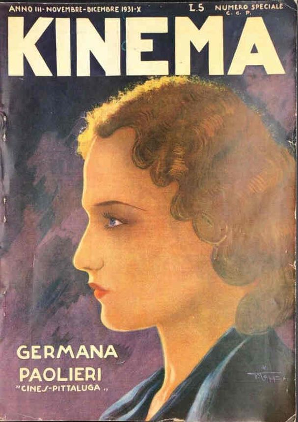 KINEMA (It) magazine side cover November/December 1931