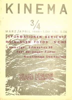 KINEMA (GERMANY) magazine side cover Issue 3-4 March-April 1968