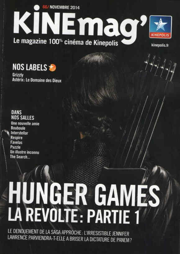 KINEMAG magazine side cover Issue 66 November 2014