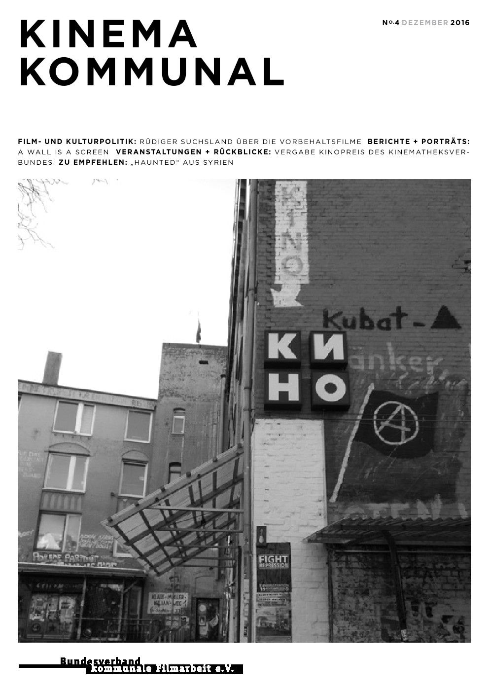 KINEMA KOMMUNAL magazine side cover Issue 4   2016
