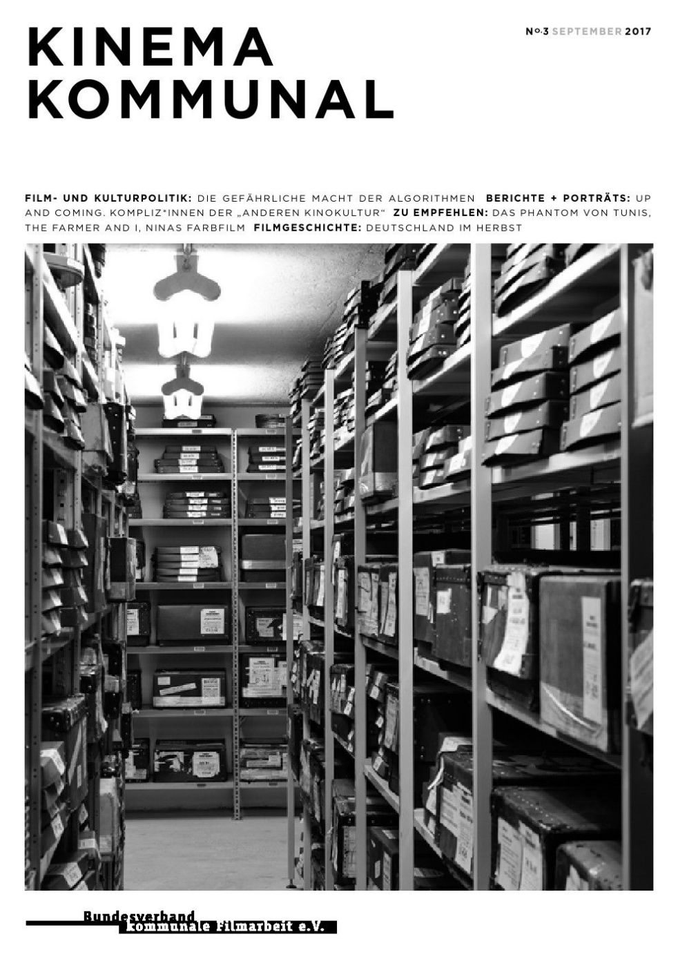 KINEMA KOMMUNAL magazine side cover Issue 3   2017