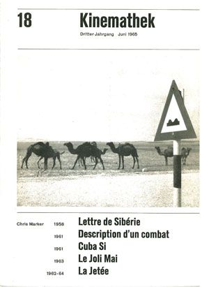 KINEMATHEK magazine side cover Issue 18 June 1965