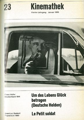 KINEMATHEK magazine side cover Issue 23 January 1966