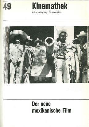 KINEMATHEK magazine side cover Issue 49 October 1973