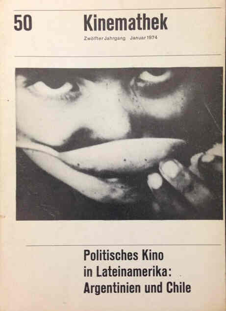 KINEMATHEK magazine side cover Issue 50 January 1974