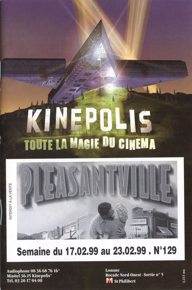 KINEPOLIS magazine side cover Issue 129 17 February 1999